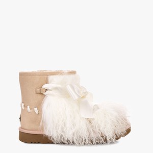 Ugg Classic Mini Mongolian Women Classic Boots White (5167AWORM)